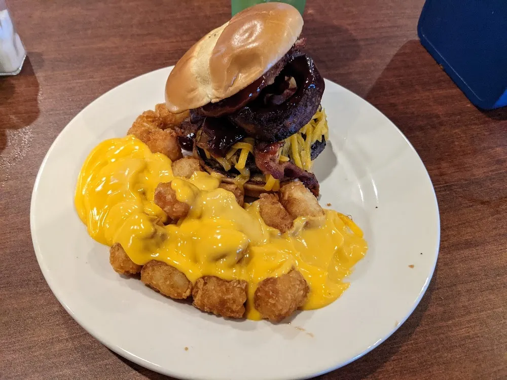 Western Burger and Tater Tots
